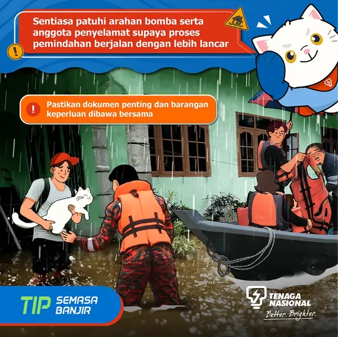 TNB flood safety awareness — left